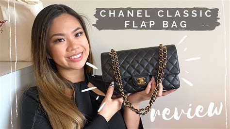 chanel classic flap bag caviar review